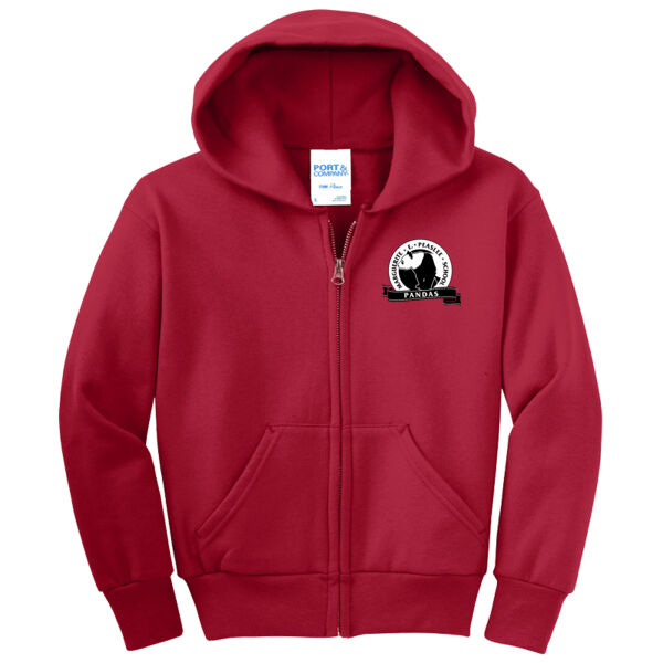 Peaslee - Youth Core Fleece Full Zip Hooded Sweatshirt Thumbnail